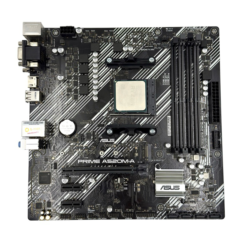 ชุด CPU AMD R5-5600G MB ASUS A520M-A มือสอง สภาพสวย ใช้งานปกติประกัน 30 วัน