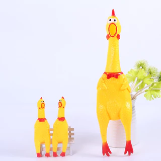 petto ไก่โอ๊ค ไก่บีบ ของเล่นสุนัข ของเล่นยางกัด ยางกัดสุนัข Chicken sound toy 🔥 พร้อมส่ง 🔥