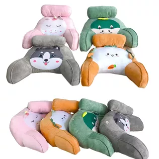 ZumoIX หมอนอิง มีหมอนข้างในตัว ลายการ์ตูน ผ้าด้านนอกแบบ crystal super soft fabric นุ่มลื่น