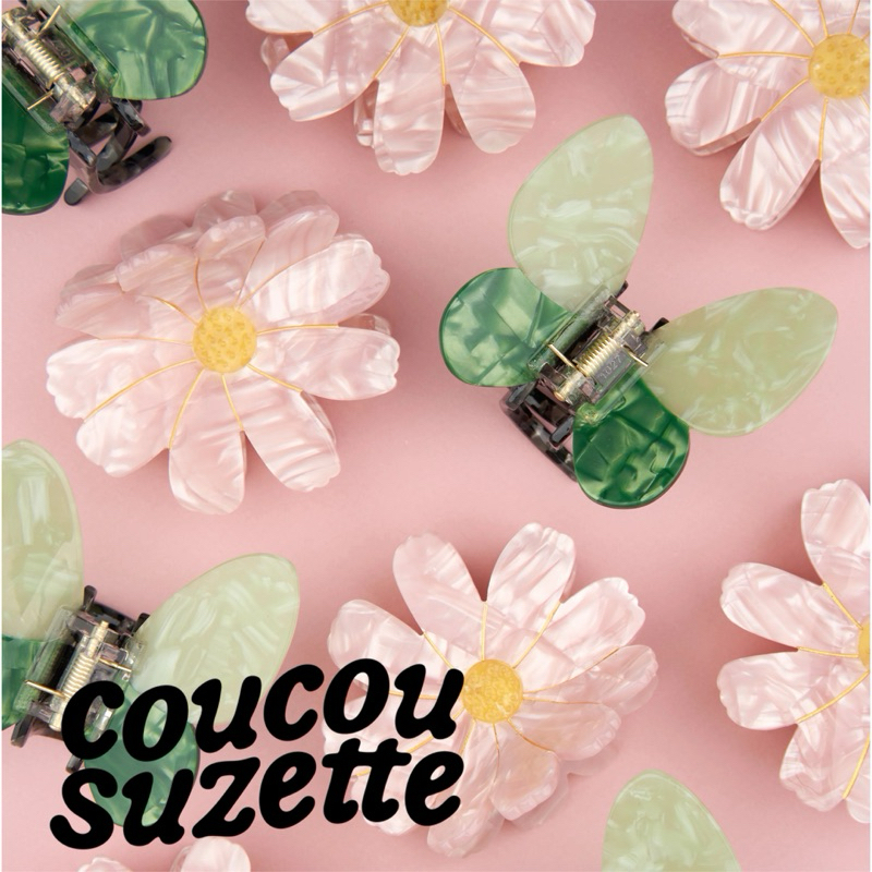 🌸พร้อมส่ง🌼 ❤️ส่งฟรีไม่ต้องใช้โค้ด❤️ COUCOU SUZETTE LOVELY GARDEN กิ๊บหนีบผม กิ๊บติดผม