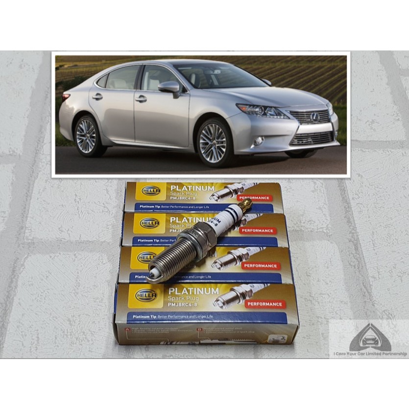 หัวเทียน แพลทตินัม Lexus ES300h XV60 ( ตั้งแต่ 2012 - 2018 ) ชุด 4 หัว : Hella PMJ8RC4-8