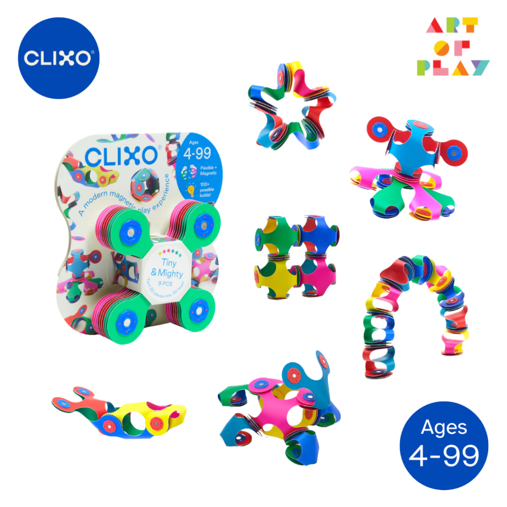 Clixo Tiny & Mighty Pack - ของเล่นตัวต่อแม่เหล็กรูปแบบใหม่จาก USA : เหมาะสำหรับอายุ 4 ปีขึ้นไป