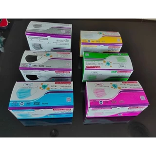 หน้ากากอนามัย SEC สีขาว แมสกันฝุ่น PM 2.5 เชื้อโรค BFE PFE VFE 99% ผ่านมาตราฐาน NELSON ผ้านุ่มสบาย หายใจสะดวก 50ชิ้น/box