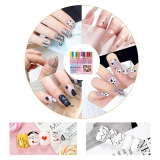 Nail.World ปากกาเพ้นท์เล็บ กราฟฟิติ น้ํามัน แห้งเร็ว แบบพกพา ปากกามาร์กเกอร์อะคริ ชุดเครื่องเขียน สําหรับตกแต่งเล็บ 12 ส