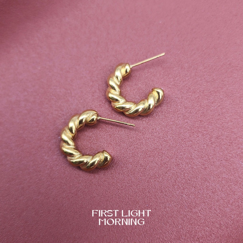 First Light Morning  : Alina  Earrings -   Stainless Steel ต่างหู Mimimal