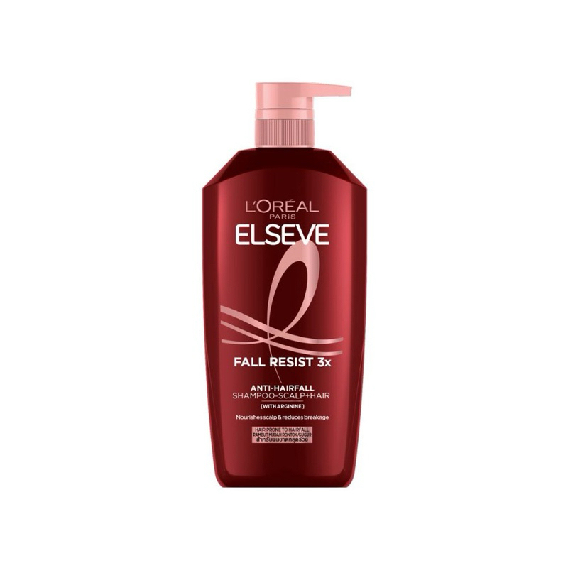 F/T Loteal elseve fall resist 3x shampoo 375ml. แชมพูสำหรับผมเสีย โคนจรดปลาย