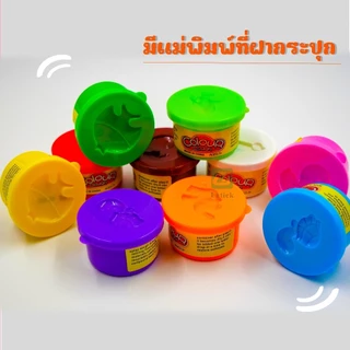 💖พร้อมส่ง💖 แป้งโดว์ 10สี 10กระปุก เสริมพัตนาการ ของเล่นเด็ก ดินเบา แป้งปั้น Color Dough Party Pack