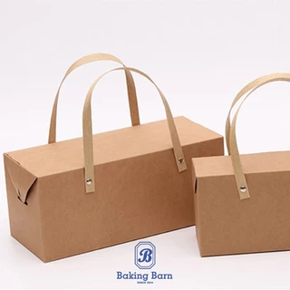 Baking barn กล่องของขวัญ ของฝาก ของชำร่วย ใส่ขนม กล่องกระดาษสีน้ำตาล Gift box