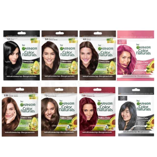 GARNIER Color naturals การ์นิเย่ คัลเลอร์ แนทเชอรัลส์ ครีมย้อมผม ครีมเปลี่ยนสีผม 30 ml.(1 ซอง)
