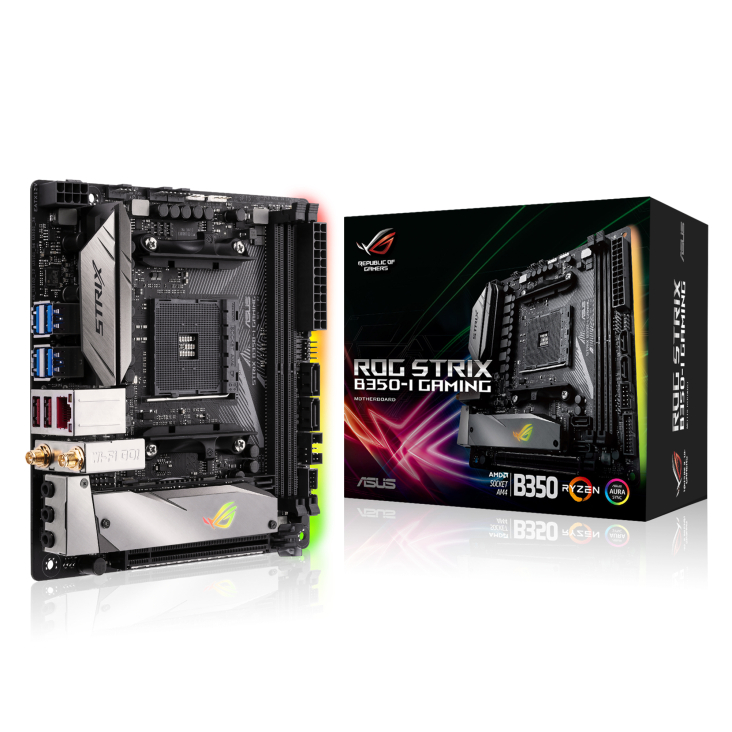 MAINBOARD (เมนบอร์ด) AM4 ASUS ROG STRIX B350-I GAMING WIFI [Mini-ITX] พร้อมส่ง