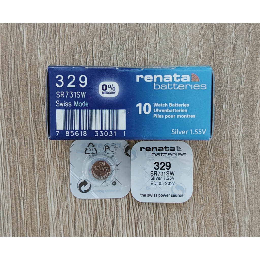 🔘 ถ่านนาฬิกา Renata SR731SW 329 SR731 ของแท้ ถ่านกระดุม 1.55V 🔘