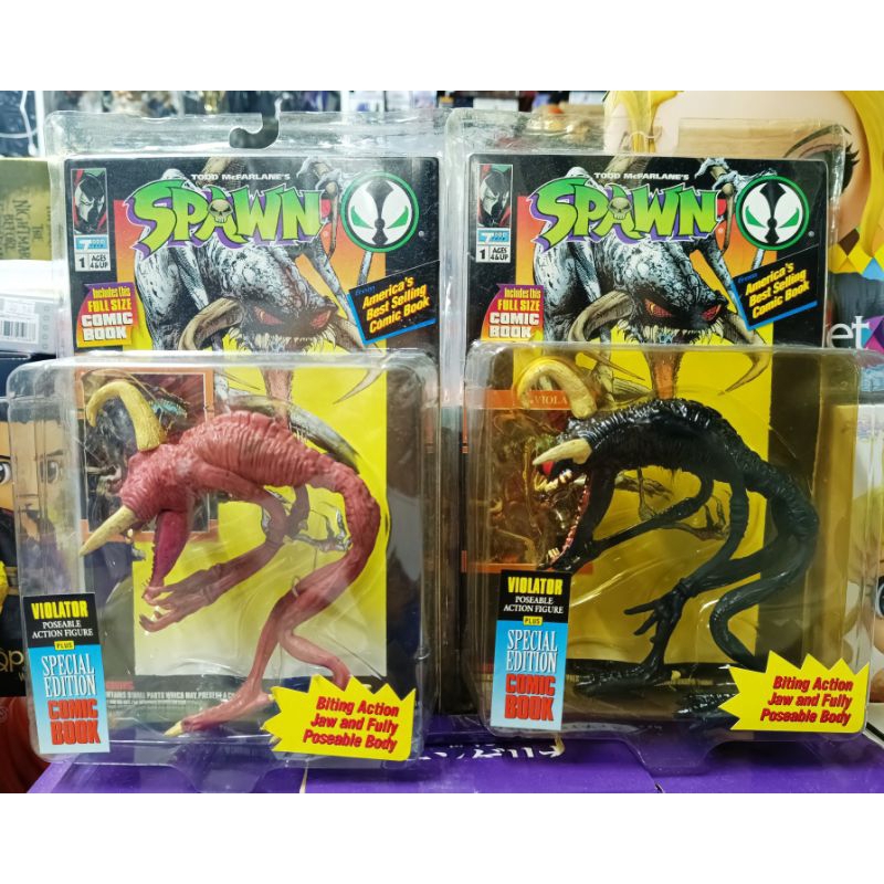 ของแท้ SPAWN VIOLATOR WITH SPECIAL EDITION COMIC TODD McFARLANE'S MINT ISSUED 1994