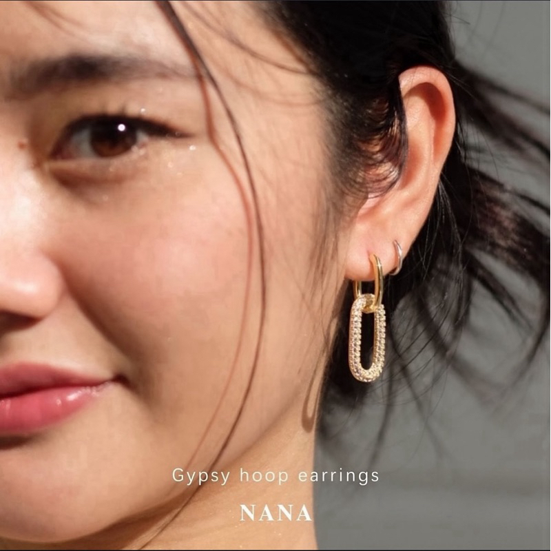 ต่างหู Gypsy hoop earrings