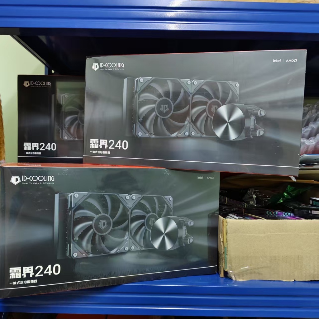 ID COOLING  (ชุดน้ำบายความร้อนFX240 PRO)  SHUANG JIE240 BLACK ชุดน้ำปิด2ตอน CPU LIQUID COOLER 240MM 