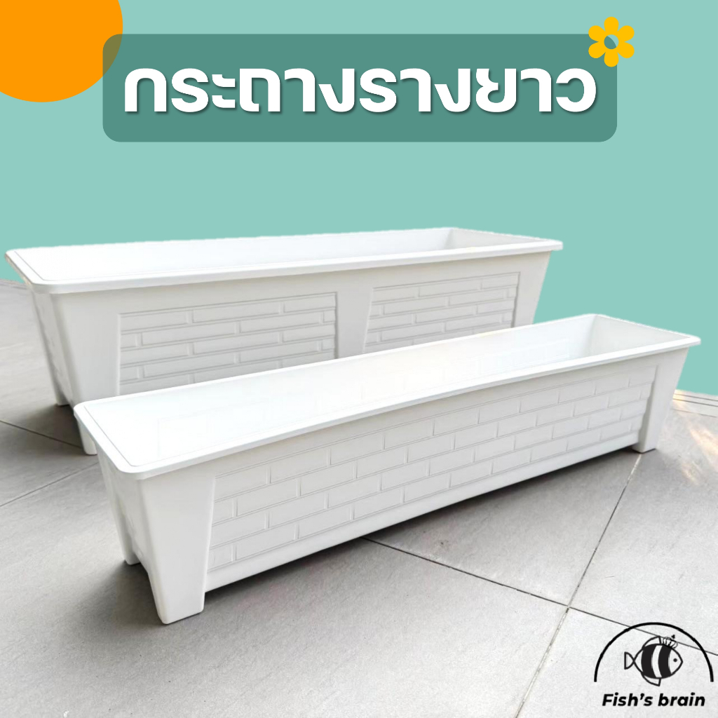 กระถางราง กระถางต้นไม้ กระถางรางสั้น กระถางรางยาว