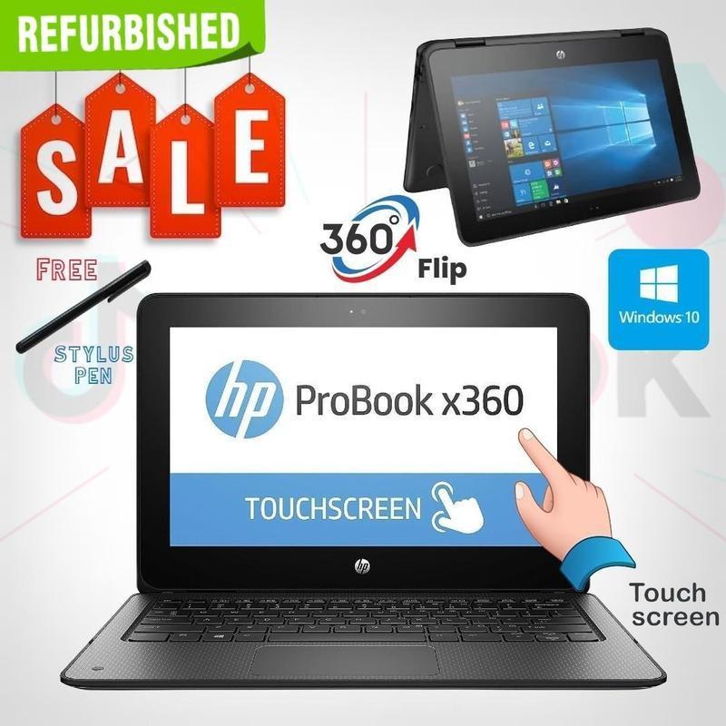 (มือสอง/ปรับปรุงใหม่) โน้ตบุ๊ก HP Probook x360/จอสัมผัส 11.6 นิ้ว/Celeron/RAM 4GB/SSD 128GB/Win 10 +