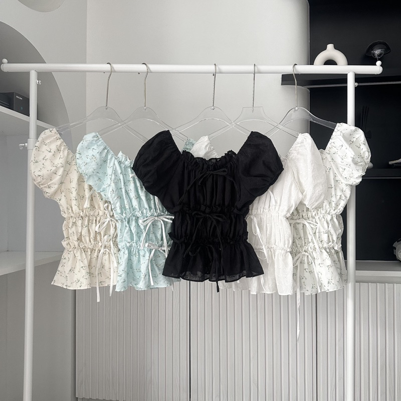 Daisy im  Top เสื้อลูกไม้ฉลุแขนตุ๊กตา