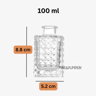 【M&P】แจกันแก้ว ขวดแก้วเปล่าก้านไม้หอมระเหย Reed Diffuser