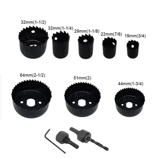 ชุดโฮลซอว์ โฮลซอเจาะไม้ เจาะลูกบิดประตู 3ชิ้นและ11ชิ้น HOLE SAW แข็งแรง ทนทาน