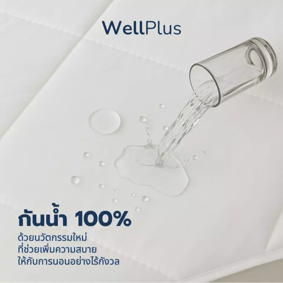 ผ้ารองกันเปื้อน 6ฟุต/ 5ฟุต/ 3.5ฟุต/ 3ฟุต กันน้ำ มียางรัดมุม thumbnail 9