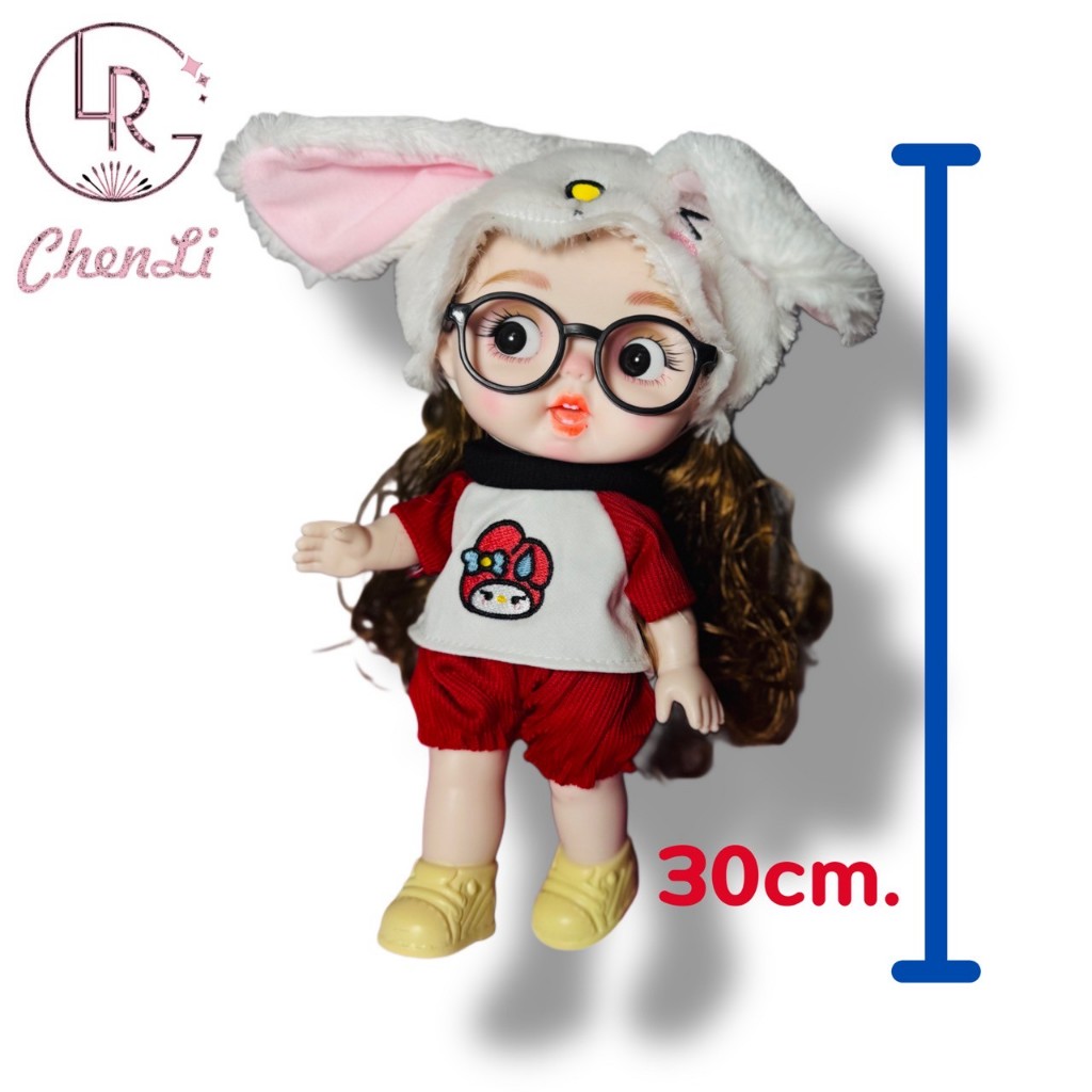 ตุ๊กตาBJD ร้องเพลงได้  ตุ๊กตาเจ้าหญิงน่ารักๆแต่งตัวแฟชั่น 30ซม.  ขยับได้หลายท่า ตุ๊กตามีเสียง - รูปที่ 4