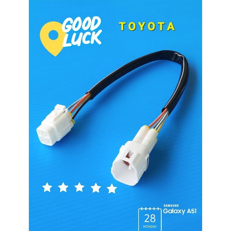 ปลั๊กจานจ่ายไฟรถTOYOTA 4A,4E,5AFE ผู้-เมีย(บรรจุ1ชุดตามรูป)