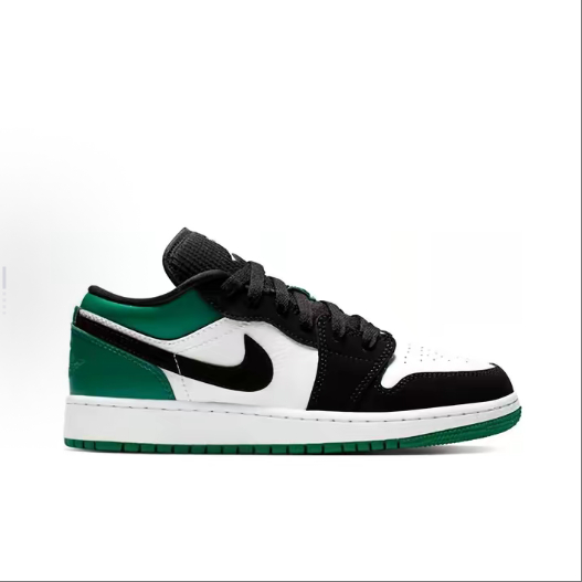 Air Jordan1 Black and green toes Sneakers รองเท้าผ้าใบ
