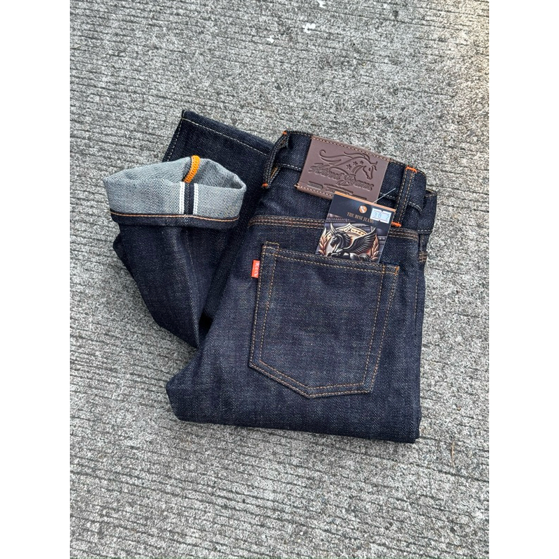 ฮาร์ทยีนส์ ม้ามัจจุราช (Death Horse) 22Oz สีIndigo Slarf 2Way มีกระบอกเล็ก,ตรง สินค้าแบรนด์ไทย ลิขสิทธิ์แท้