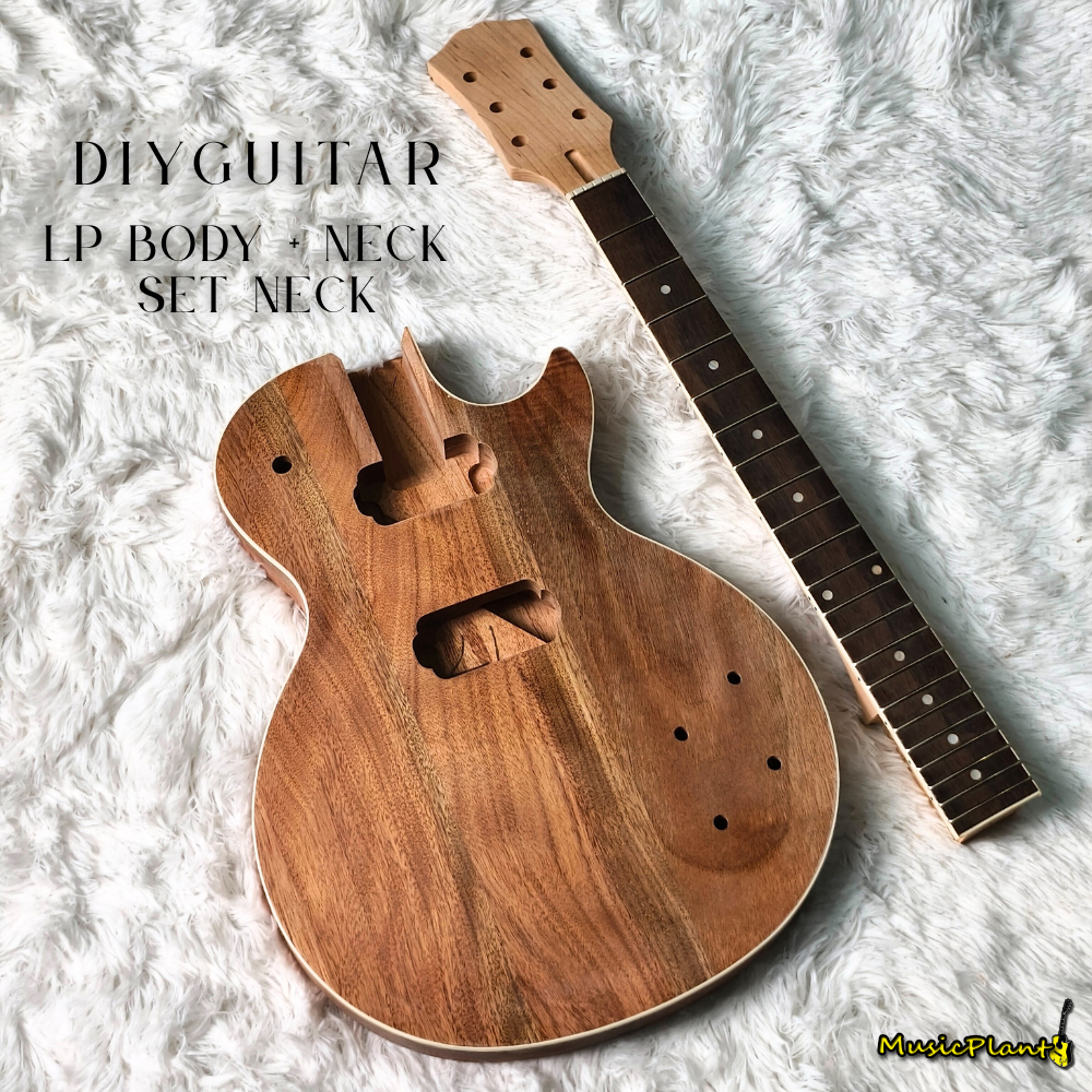 DIY Guitar บอดี้+คอ กีตาร์ ทรง LP (Set Neck)