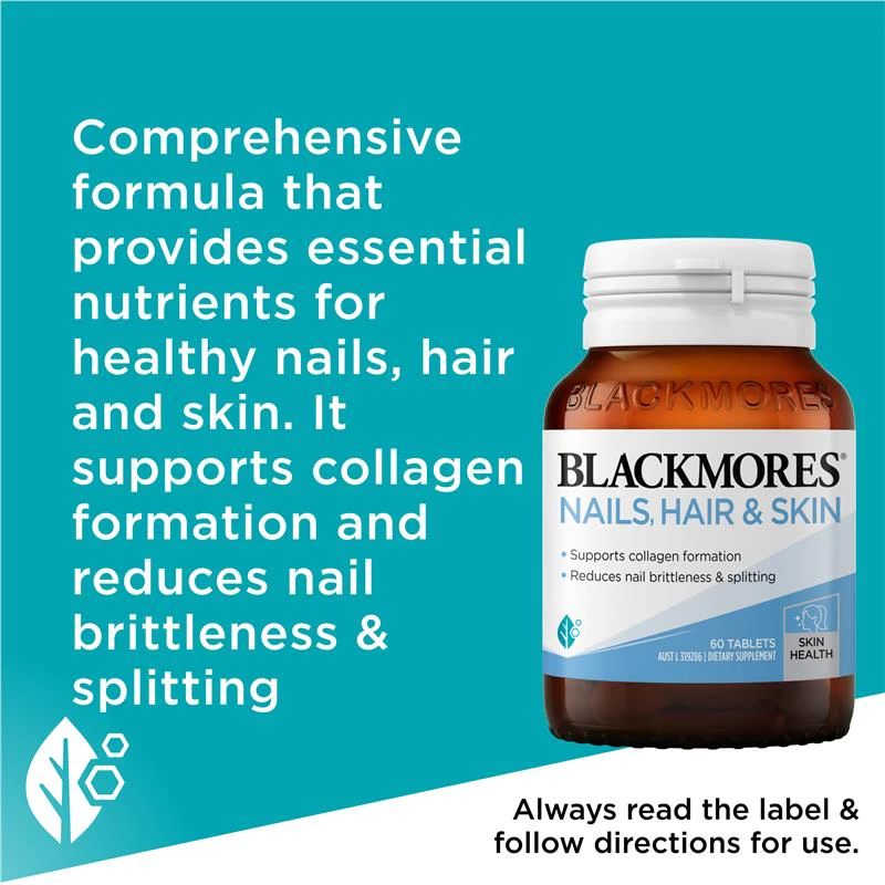 Blackmores Nails Hair Skin วิตามินบำรุงผม เล็บ ผิวพรรณ thumbnail 5
