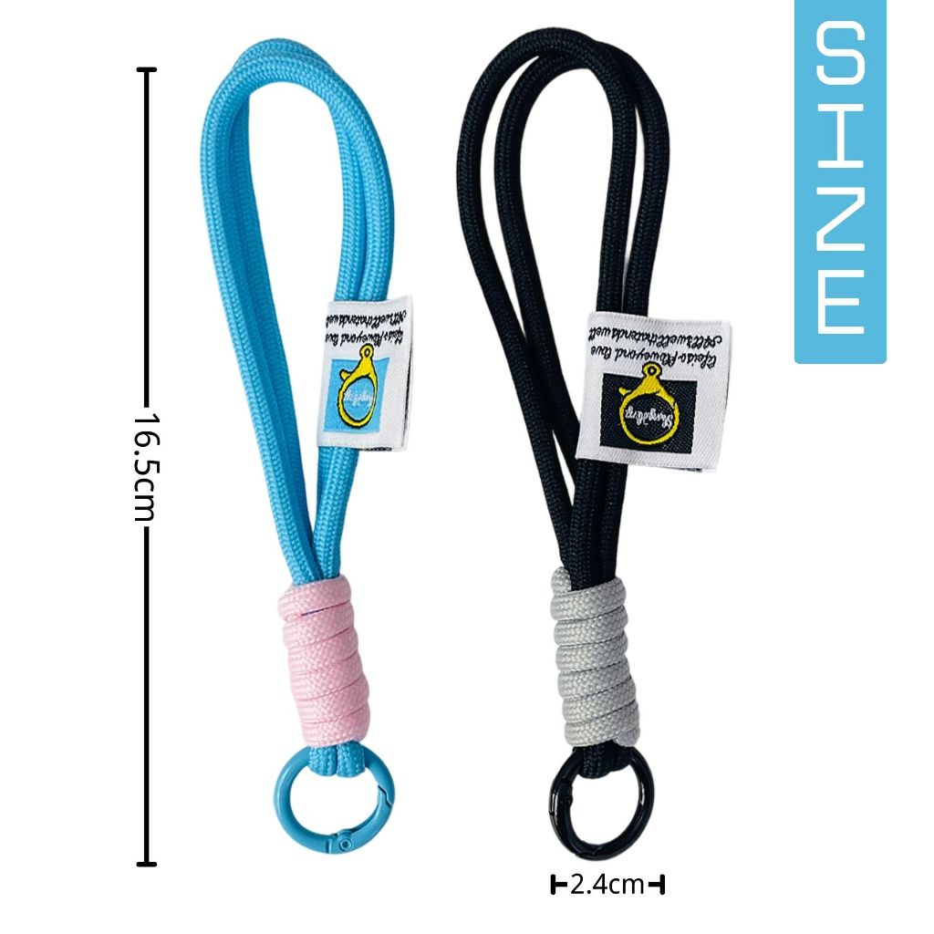 【การจัดส่งรวดเร็ว】พวงกุญแจเชือกถัก หลากสี ป้องกันการสูญหาย พร้อมพวงกุญแจ อุปกรณ์เสริม สําหรับกล้อง โทรศัพท์มือถือ - รูปที่ 3