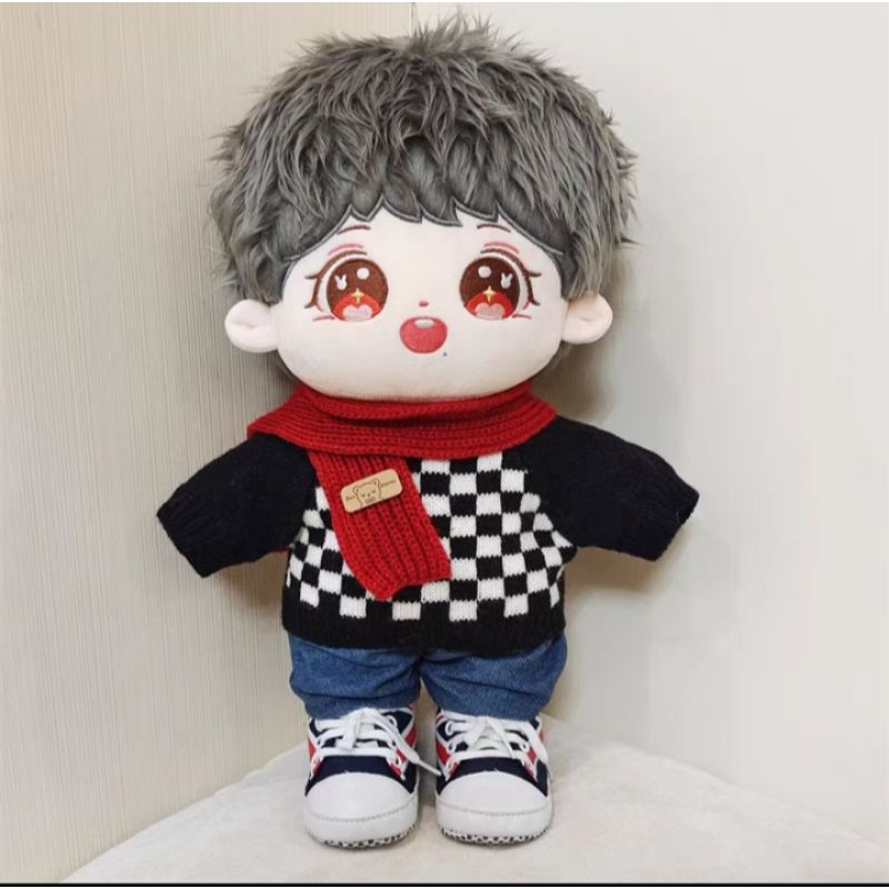 ตุ๊กตาเซียวจ้าน40cm+เสื้อ+กางเกง+รองเท้า