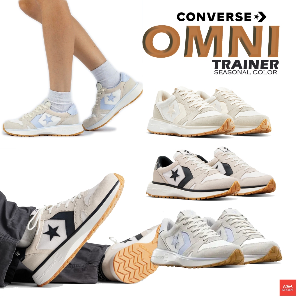 [รุ่นใหม่ สไตล์วินเทจ] CONVERSE Omni Trainer seasonal color รองเท้าผ้าใบ สไตล์วินเทจ คอนเวิร์สแท้