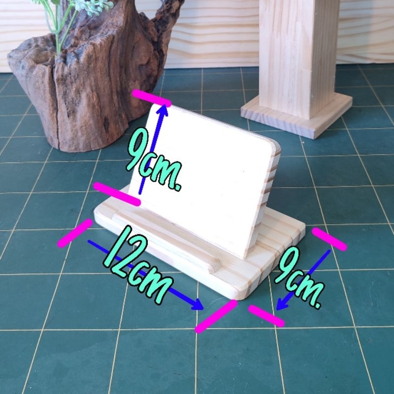 แท่นวางโทรศัพท์ เรียบง่าย ใช้งานสะดวก ธรรมชาติงานไม้จริง - รูปที่ 3