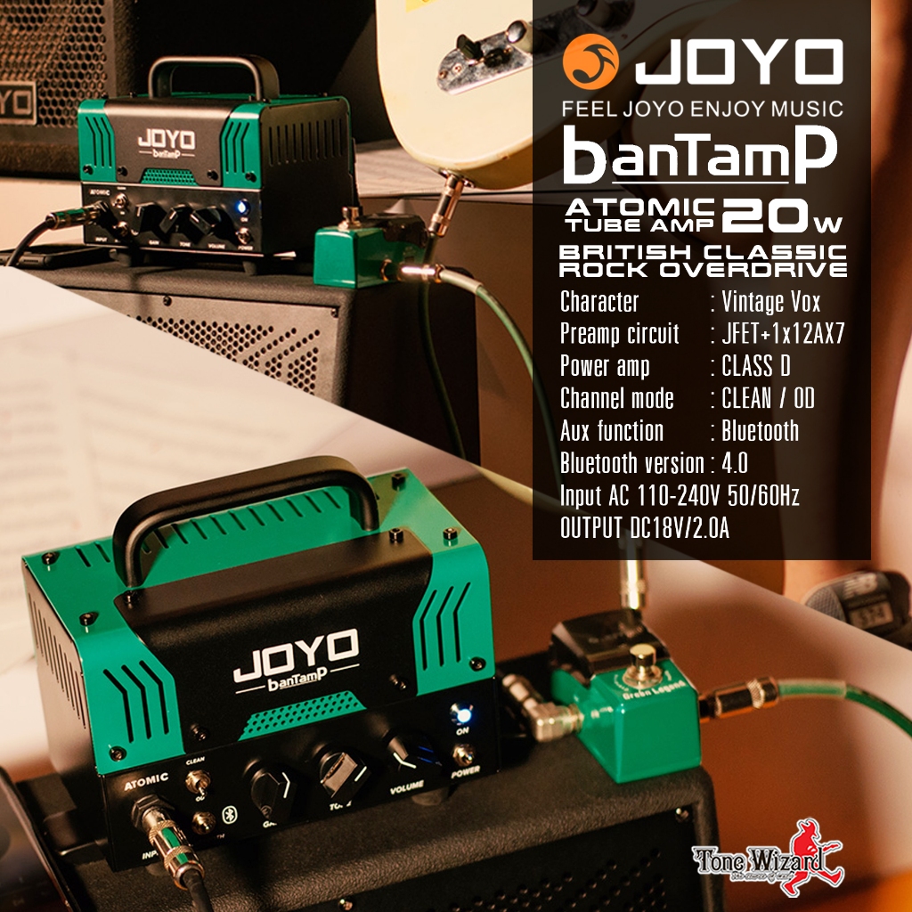 JOYO แอมป์หลอด Tube Amp BanTamp 20W ATOMIC British C.Rock (5690)
