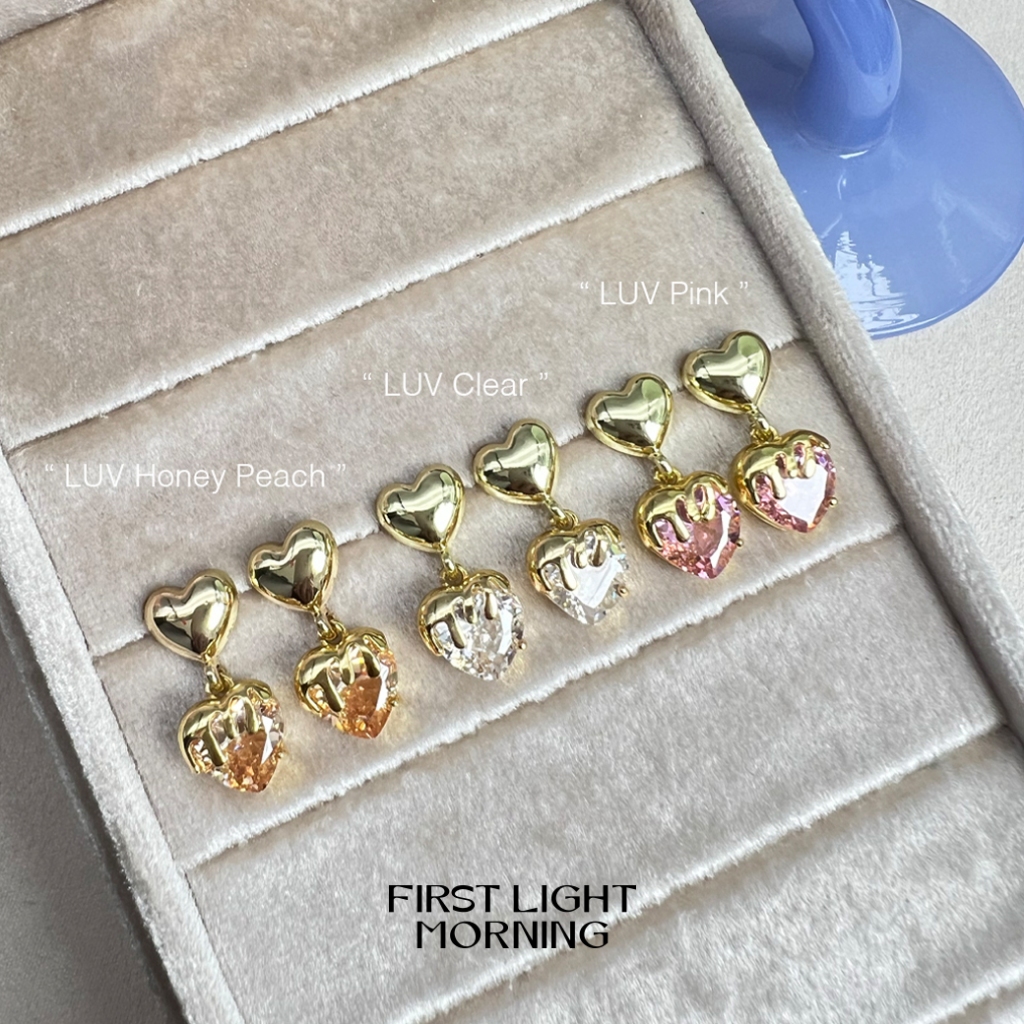 First Light Morning  : Luv Collection หัวใจ ต่างหู สร้อยคอ สร้อยข้อมือ จี้ วาเลนไทน์