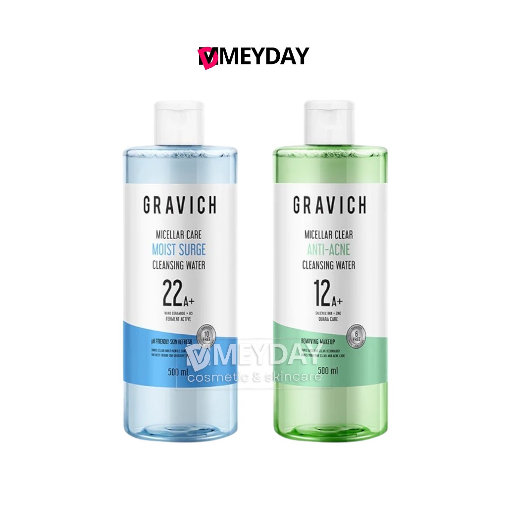 Gravich Micellar Cleansing Water กราวิช ไมเซลลาร์ คลีนซิ่ง วอเตอร์ 500ml