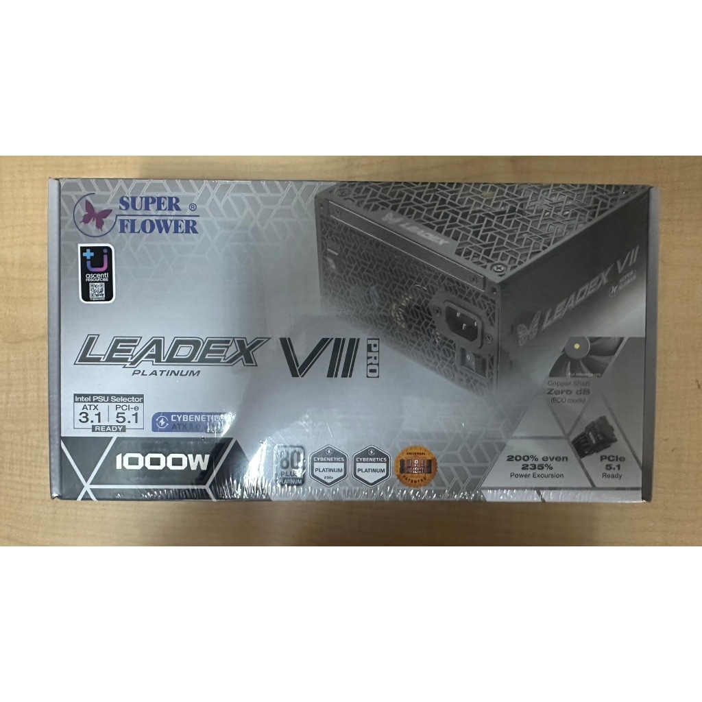 SUPER FLOWER LEADEX VII PLATINUM PRO 1000W ATX 3.1 - 1000W 80 PLUS PLATINUM