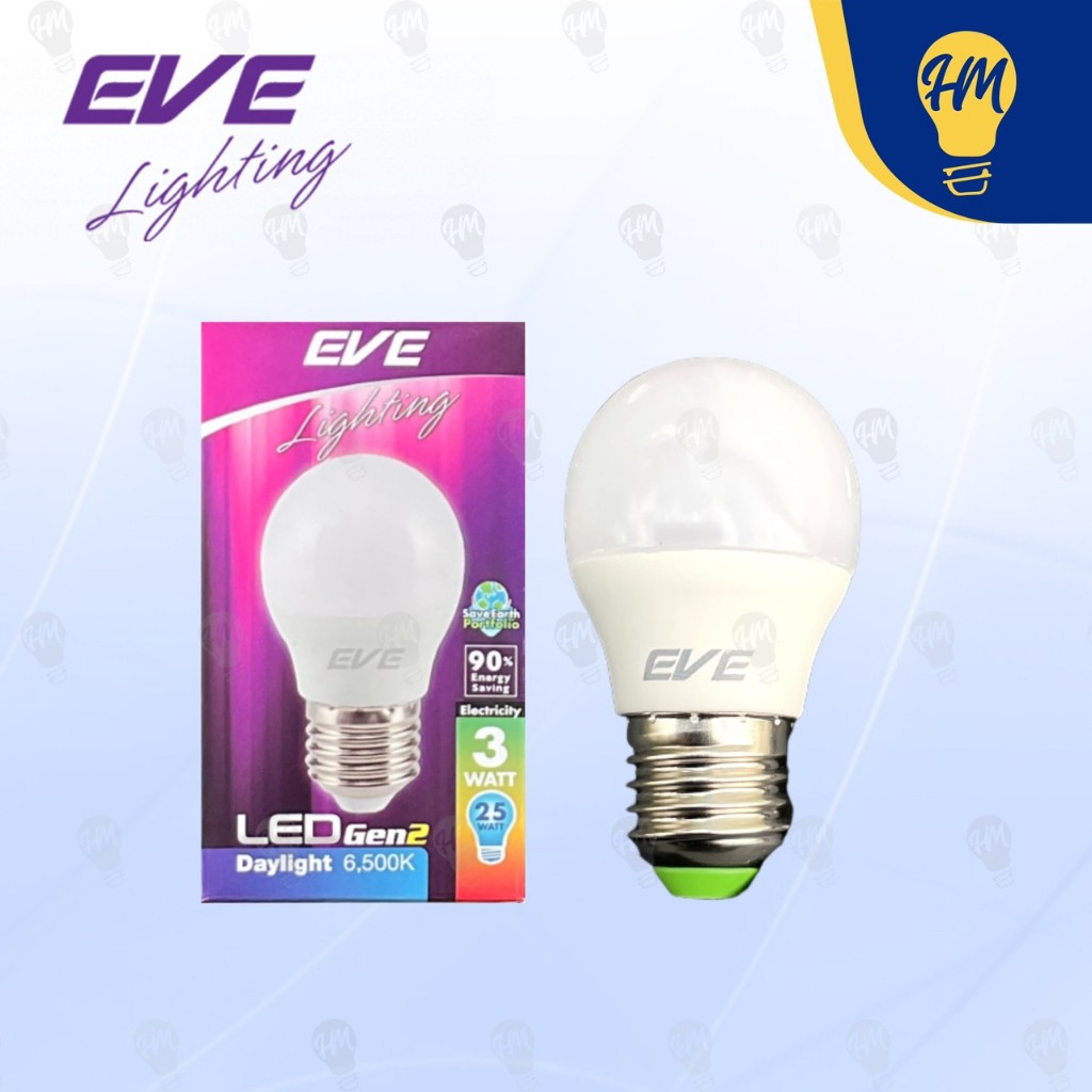 EVE หลอดไฟ LED 30W 40W 50W แสงขาว/แสงวอร์ม หลอดไฟทรงกระบอก