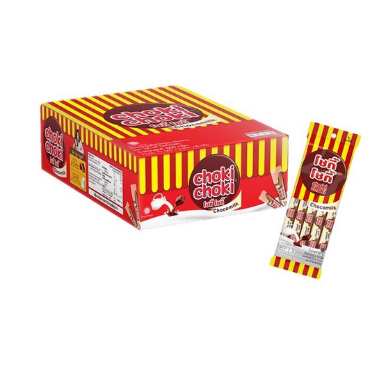 ขนม โชกี้ โชกี้ ช็อคโกแลต ยกกล่อง 12ซอง 1ซองมี5แท่ง แช่เย็น ครีมช็อคโกแลต ดูด อร่อย - รูปที่ 2