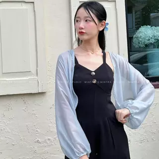 Angel Crop Top - เสื้อคลุมครอป ซีทรู จั๊มปลายแขน MT.STDO Clothing Women ผู้หญิง