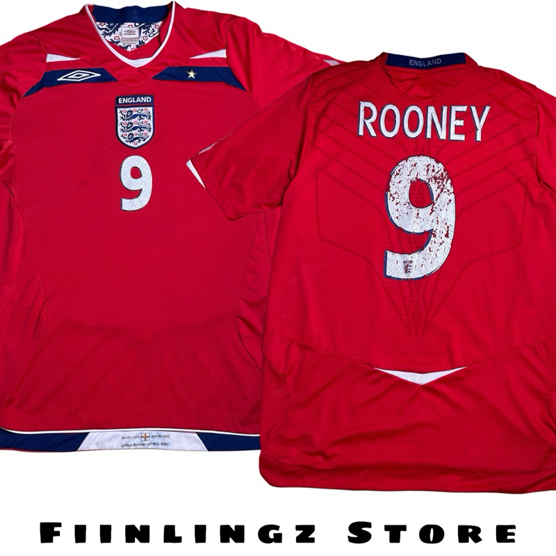 Umbro - England Rooney No.9 ( Player ) เสื้อบอล เสื้อกีฬา แบรนด์เนม ของแท้ 💯%