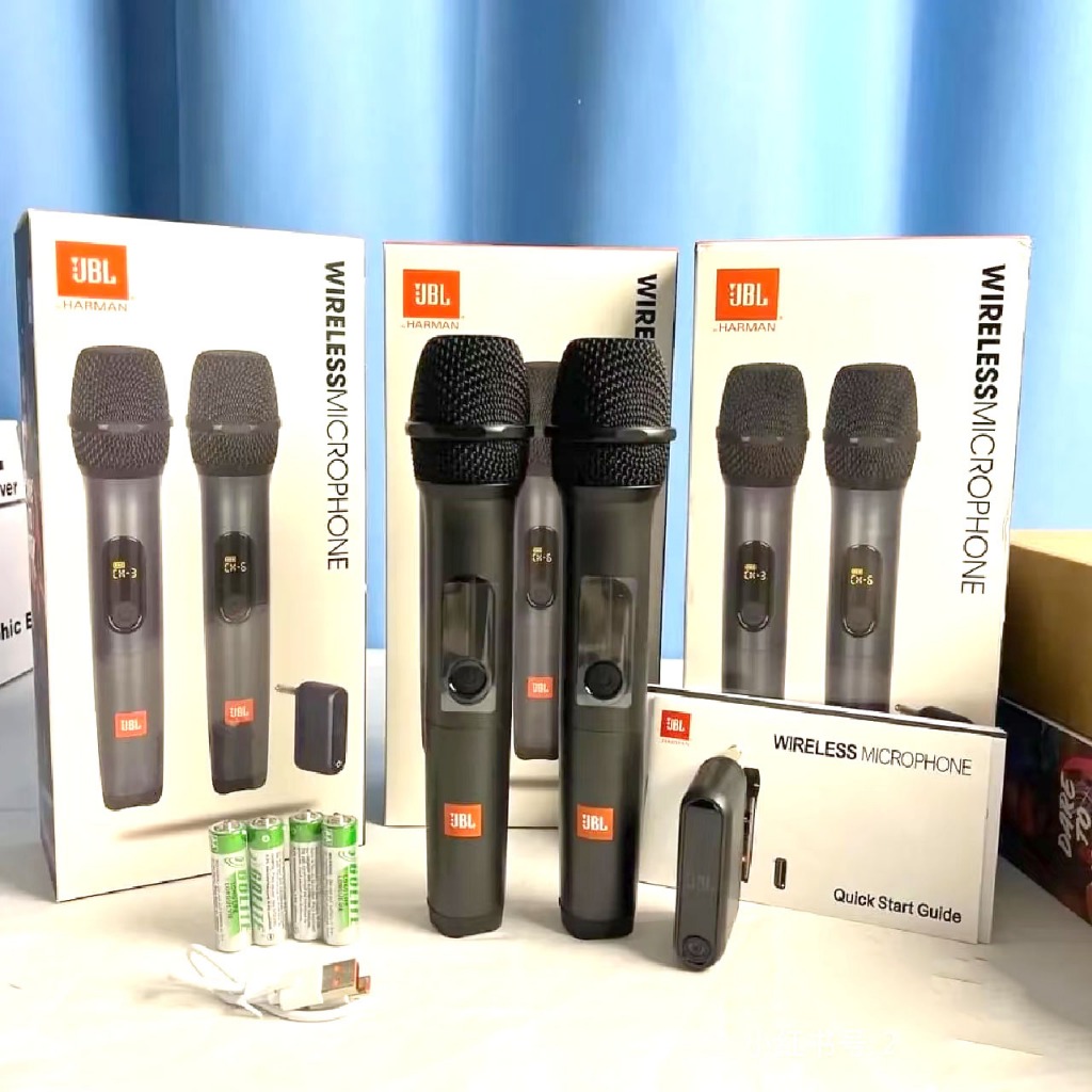 JBL Wireless Microphone UHF professional handheld wireless Microphone Set ไมโครโฟนไร้สาย