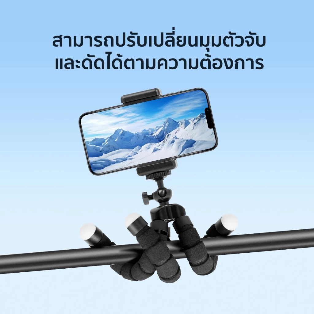 【ขายร้อน】New ขาตั้งกล้องและมือถือ3ขาที่มีความยืดหยุ่นปลาหมึก