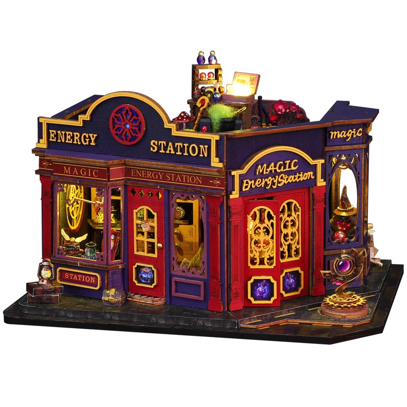 รุ่น ET002Magic Energy Station สถานีพลังงานอาถรรพ์ การสํารวจที่ไม่รู้จักและมหัศจรรย์ บ้านตุ๊กตา