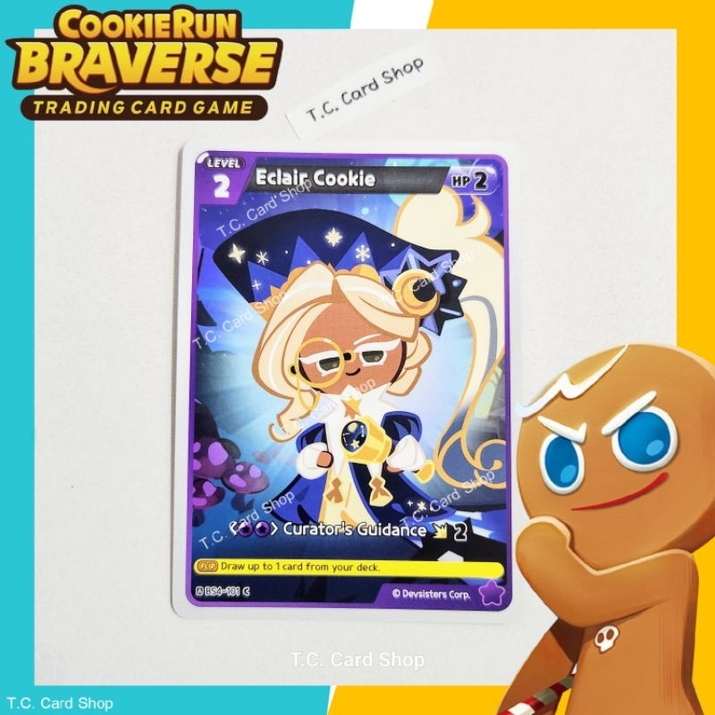 Eclair Cookie C - BS4-101 - การ์ดคุ้กกี้รันภาษาอังกฤษ (สีม่วง) Cooking Run Braverse