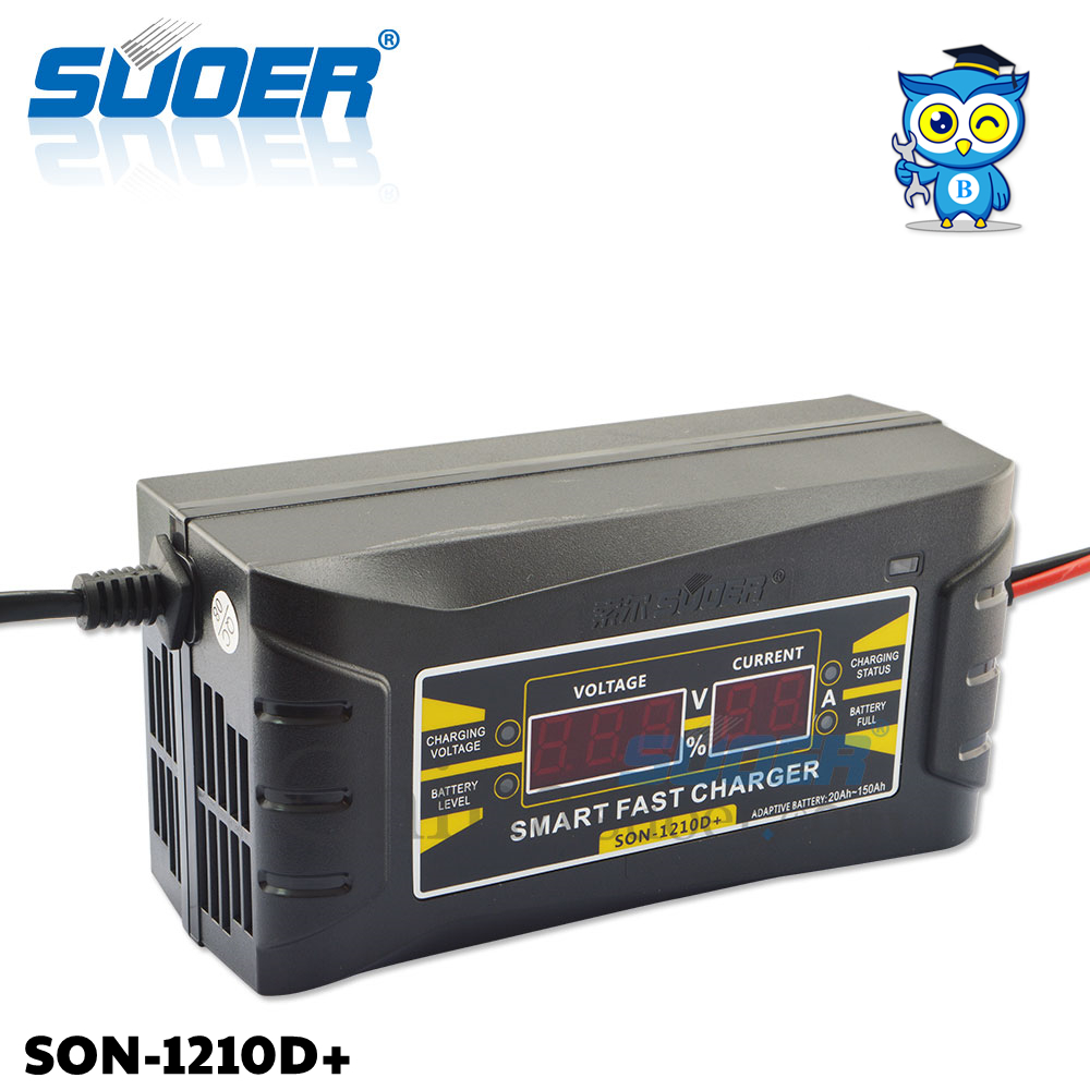 เครื่องชาร์จแบตเตอรี่ SUOER รุ่น SON-1210D (Auto Charge) (สำหรับแบตขนาด10A ขึ้นไป)