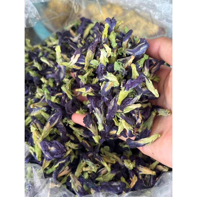 ดอกอัญชันแห้ง อัญชันอบแห้ง ขนาด 1kg. สีไม่คล้ำ ทำน้ำสมุนไพรอร่อย