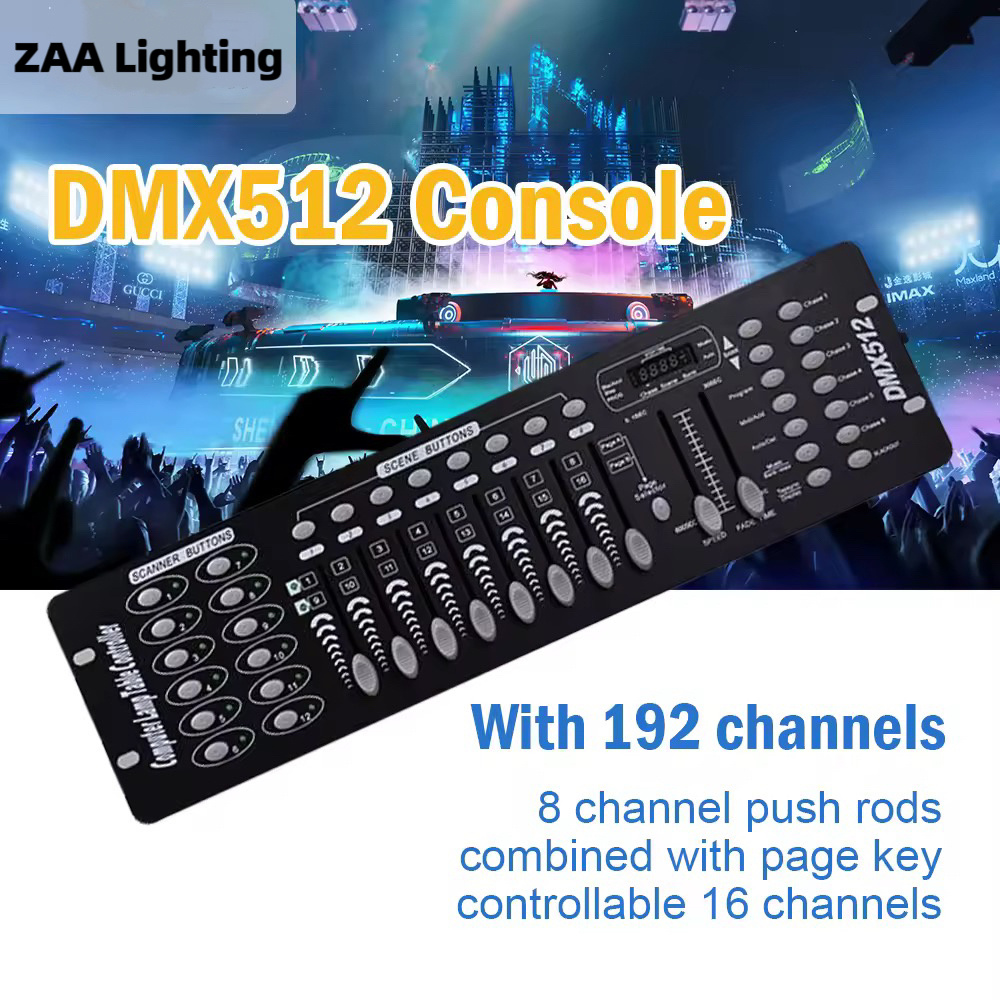 บอร์ดคุมไฟเวที 192 DMX Controller DJ Equipment DMX 512 Console Controller