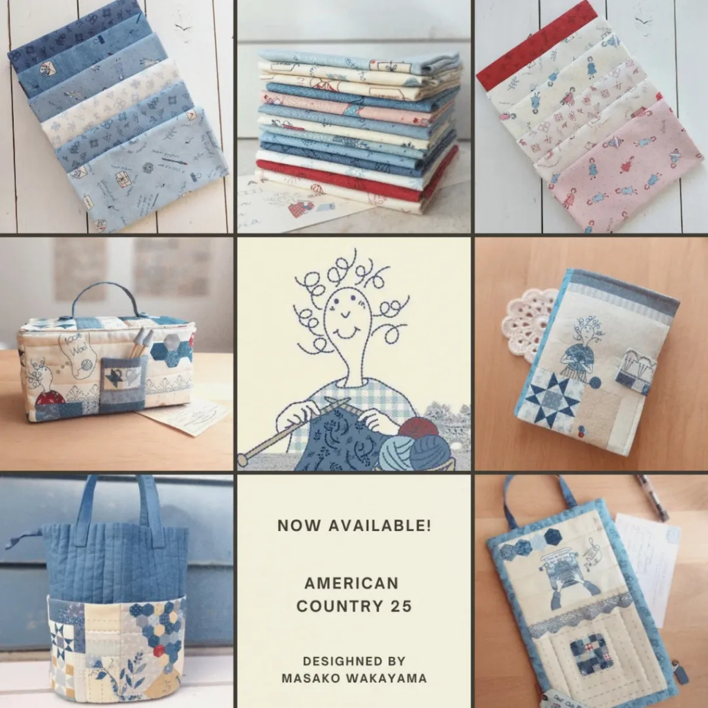 ผ้าญี่ปุ่น American Country Collection 2025 ใหม่ล่าสุด โดยคุณ Masako Wakayama